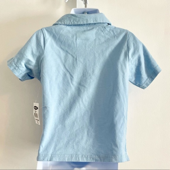 🆕Old Navy Blue Shirt Sleeve Polo 18-24 Months - Picture 4 of 4